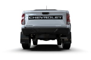 Chevrolet Colorado ZR2 Mud Flap - Front + Rear - Rally Armor - UR Series - Black/White Logo - `23-`25
